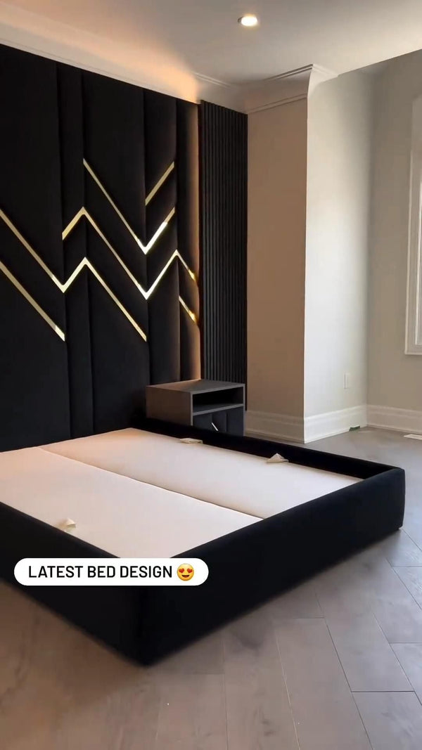 Slumber Bed with elegant headboard design for a stylish bedroom.
