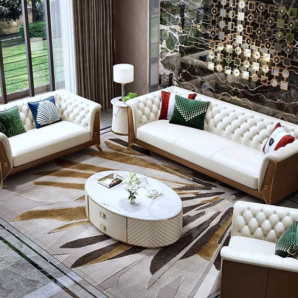 Ivory Heritage Sofa Set