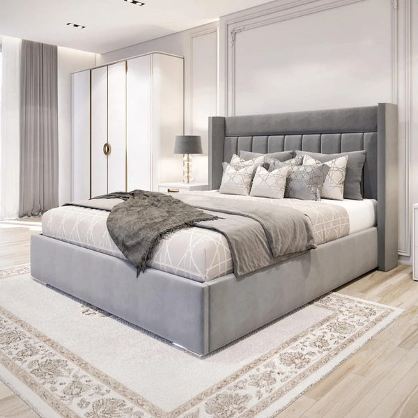 Barcelona Bed Frame with Lines