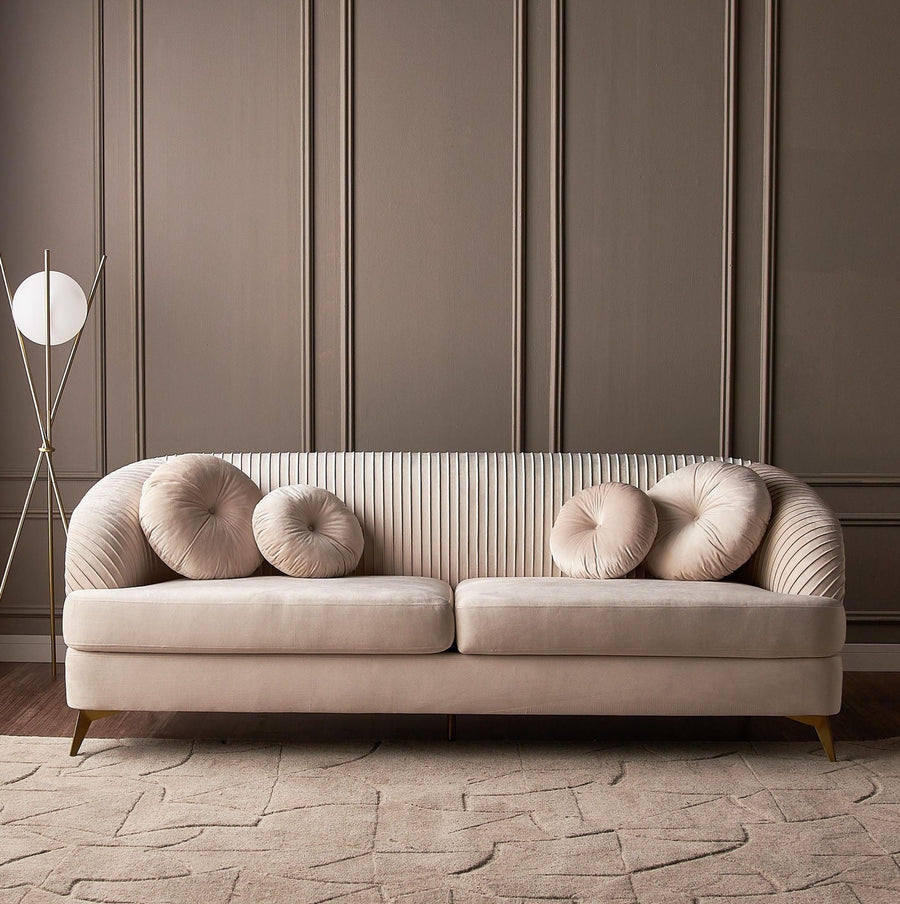 Solis Velvet Sofa Set