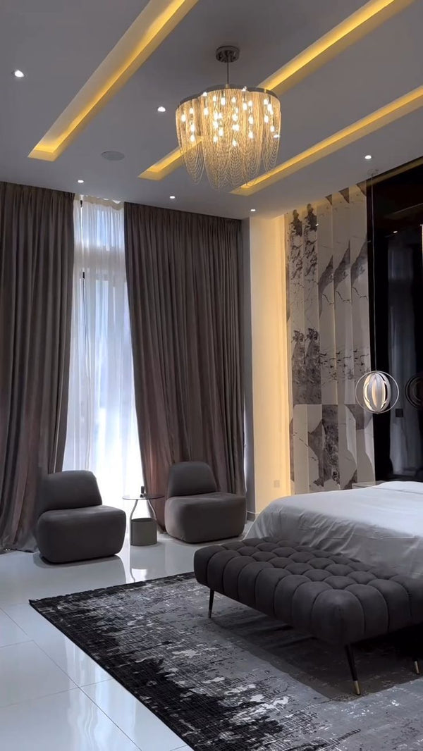 Custom bedroom furniture by Timber Land, designed for luxury and comfort.