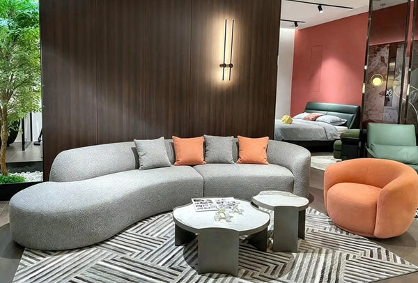 Ash Curve Chaise Sofa