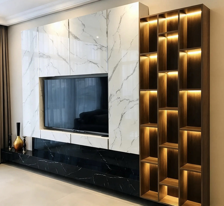 Carrara Display TV Wall