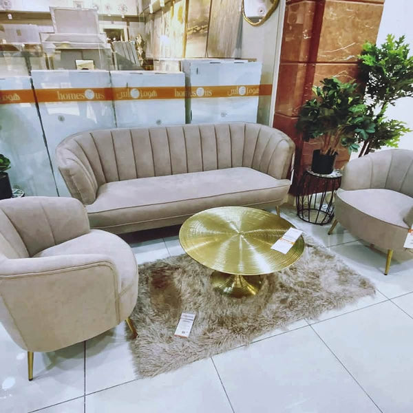 Champagne Shell Sofa Set