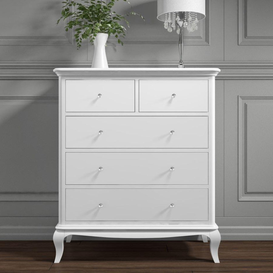 Classic White Chest of Drawers