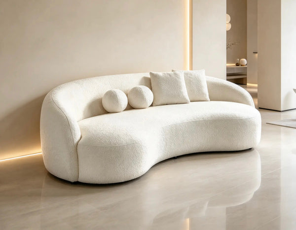 Ivory Bean Sofa