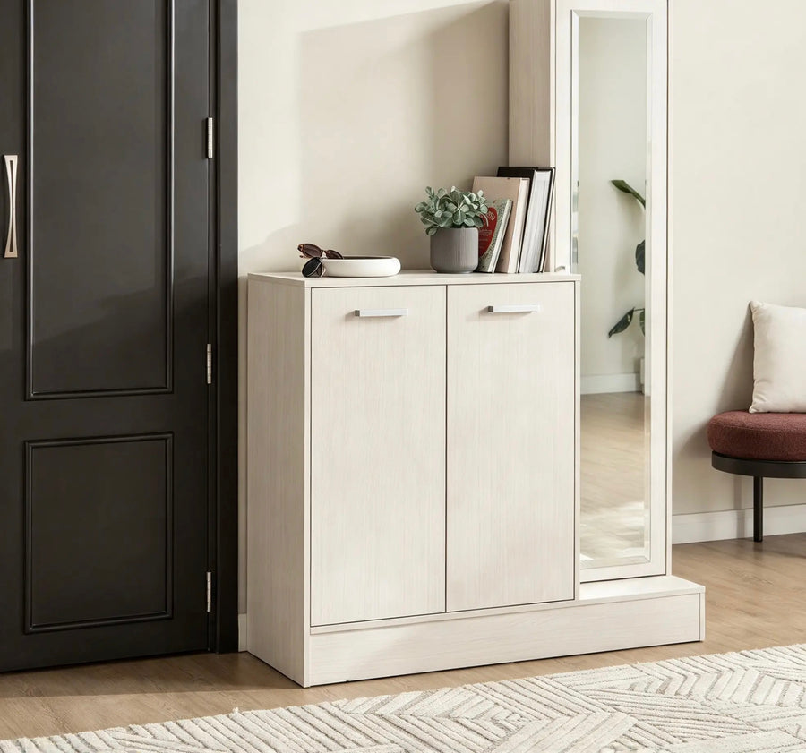 Ivory Shoe Cabinet
