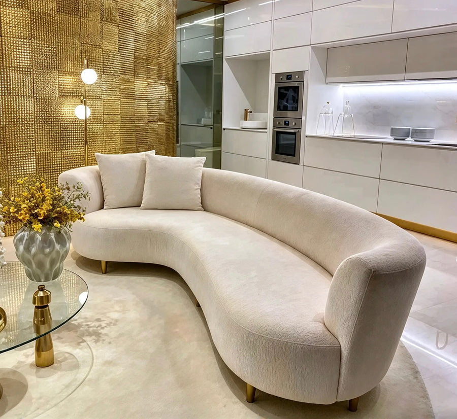 Ivory Wave Sofa