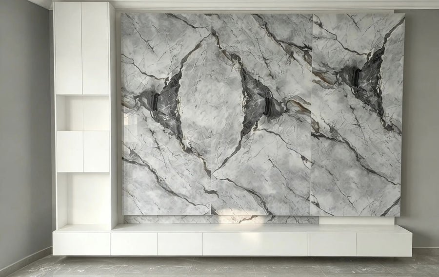 Storm Marble TV Wall